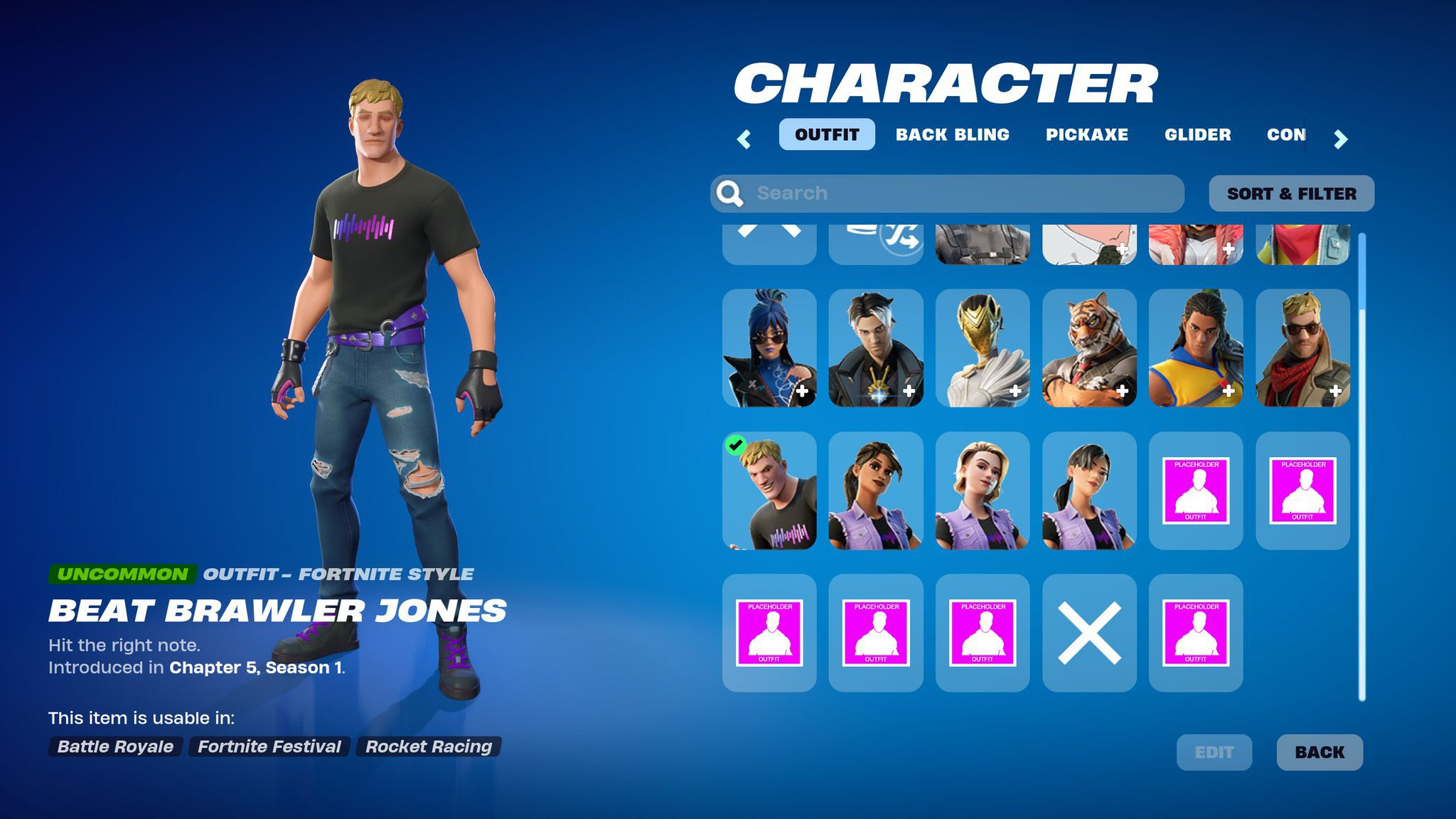 Fortnite locker ui