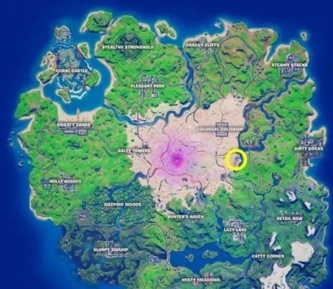 Fortnite map location