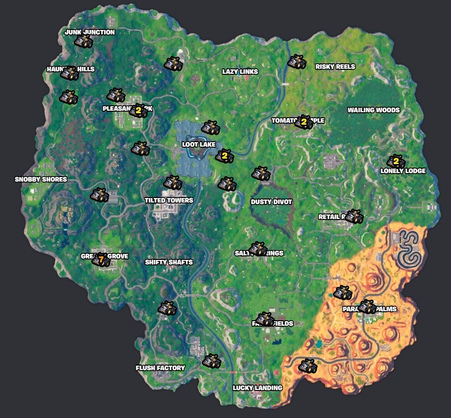 Fortnite og quadcrashers location