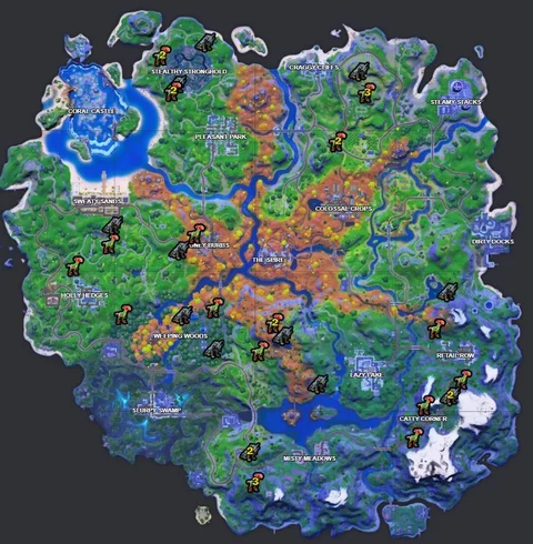 Fortnite predator spawn location