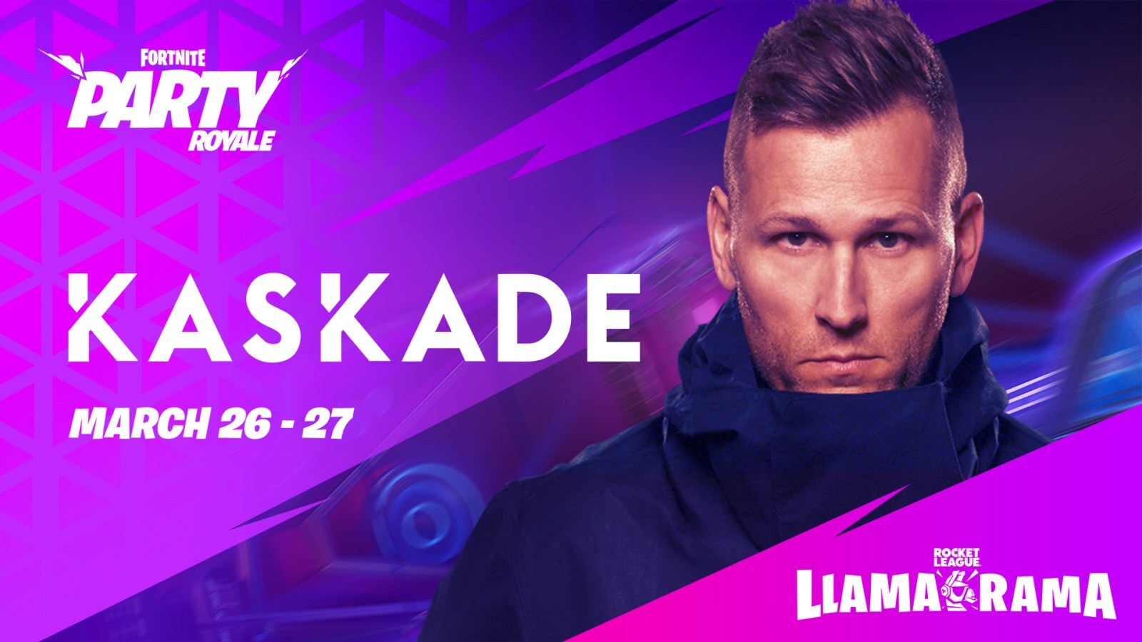 Fortnite rocket league kaskade party royale