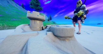 Fortnite sand castle head