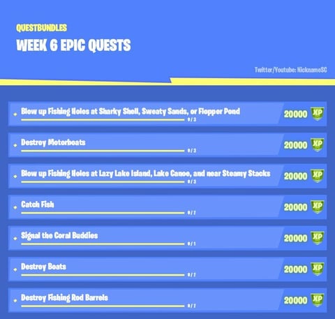 Fortnite season 5 week 6