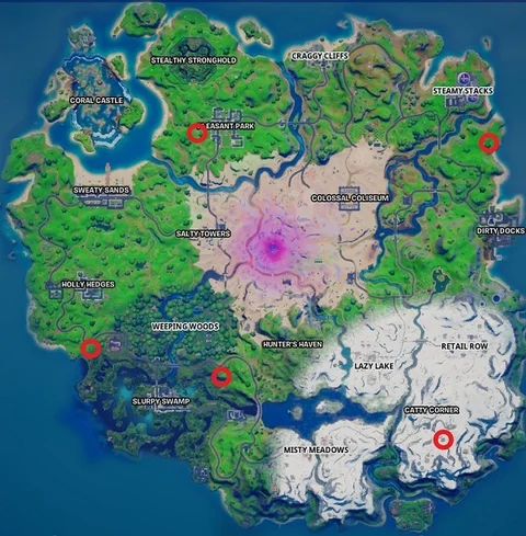 Fortnite snowmando outposts