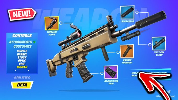 Fortnite weapon attachments