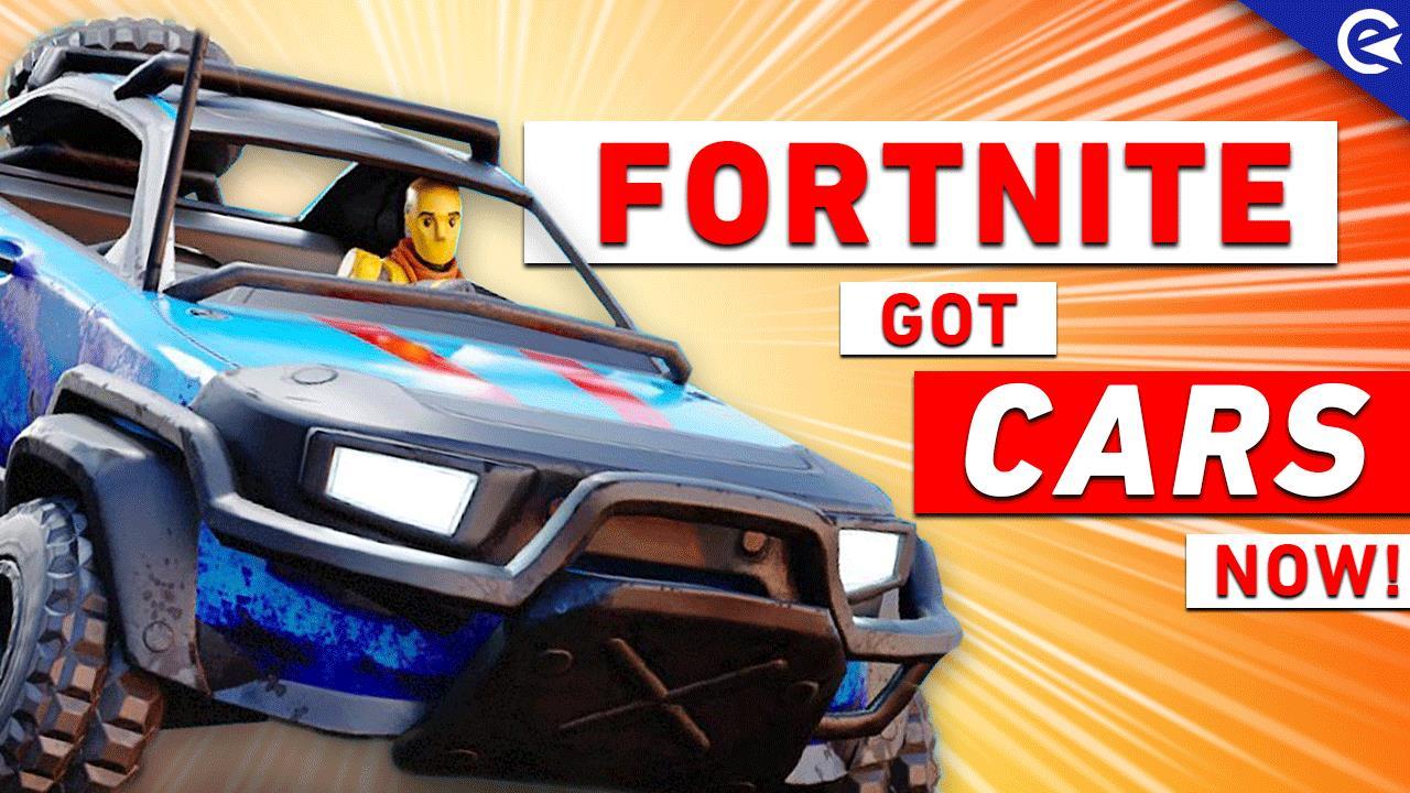 Fortnite got cars now