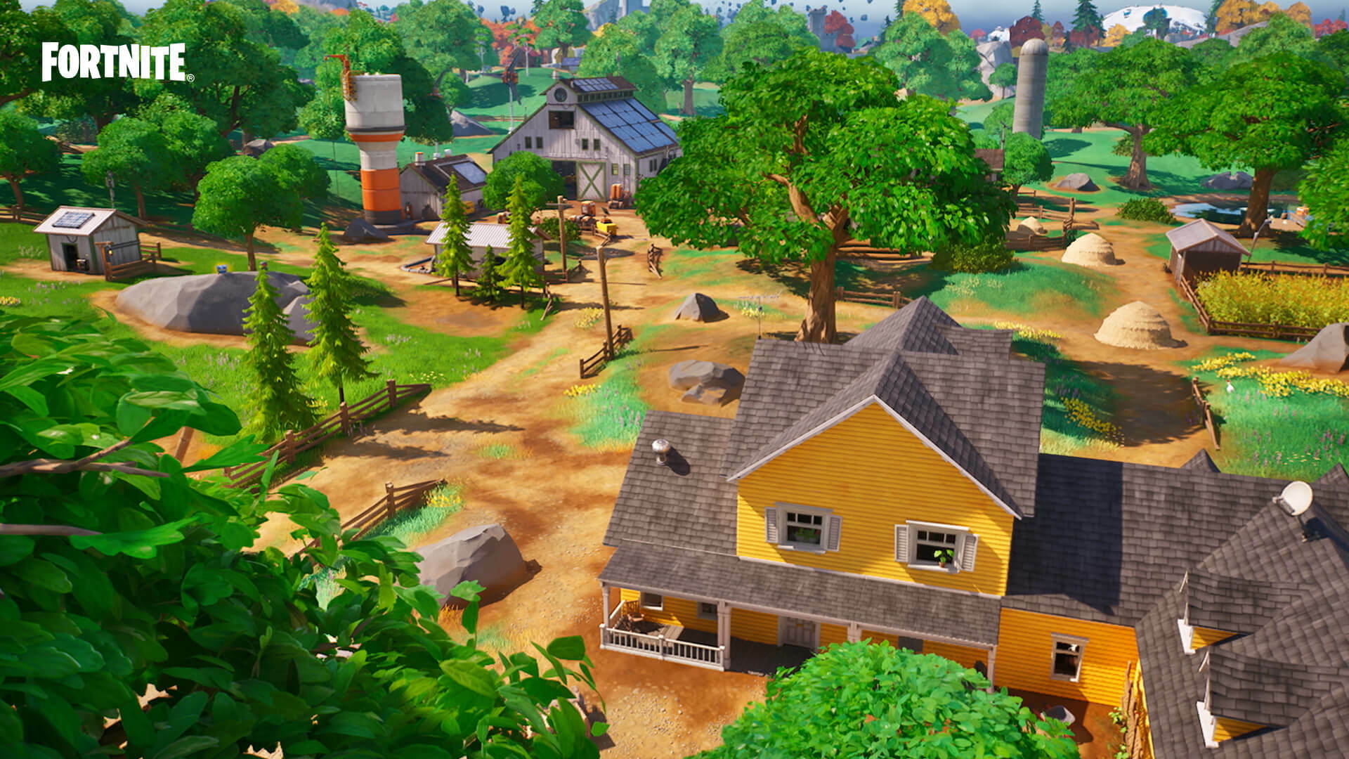 vista de Granja Grandiosa en Fortnite