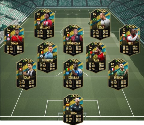 Fut 20 moments team 2