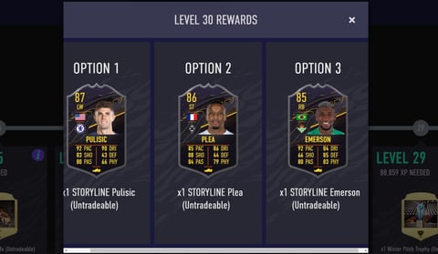 Fut 21 season 3 level 30 belohnungen rewards