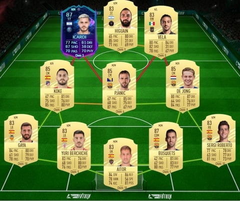 Fut freeze aouar sbc team