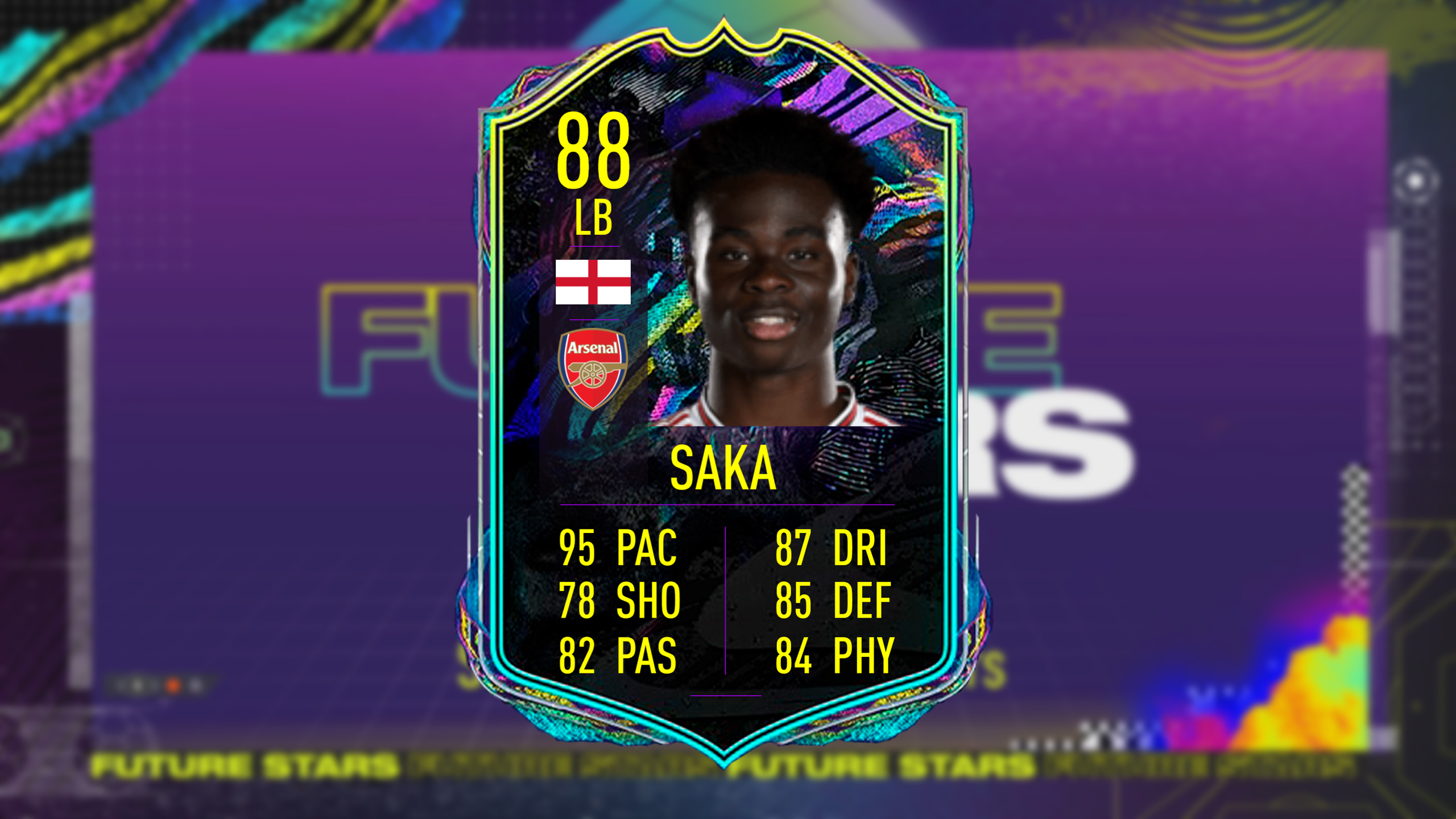 FUT Future Stars Bukayo Saka card