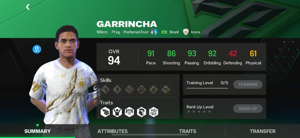 Garrincha ea fc mobile