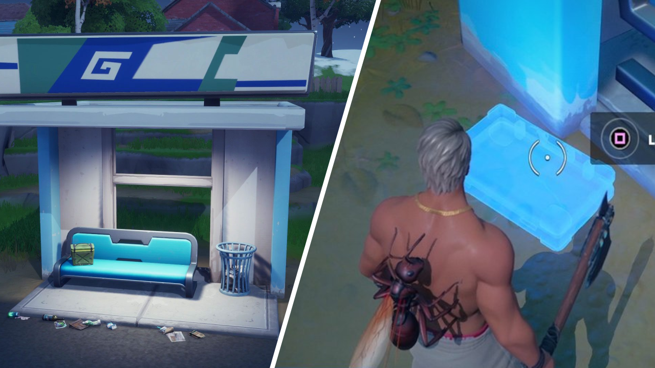 Geheime Dokumente Bushaltestelle Fortnite