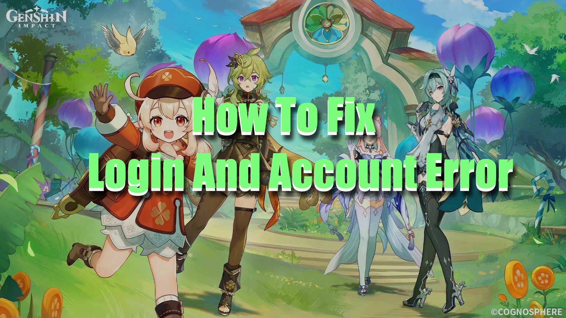 Genshin Impact Login and Account Error Fix