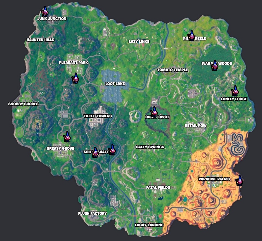 Gnome locations fortnite chapter 4 og