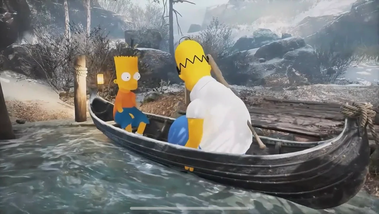 God of War Simpsons Mod