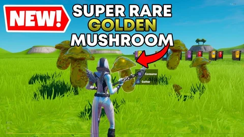 Golden mushroom fortnite