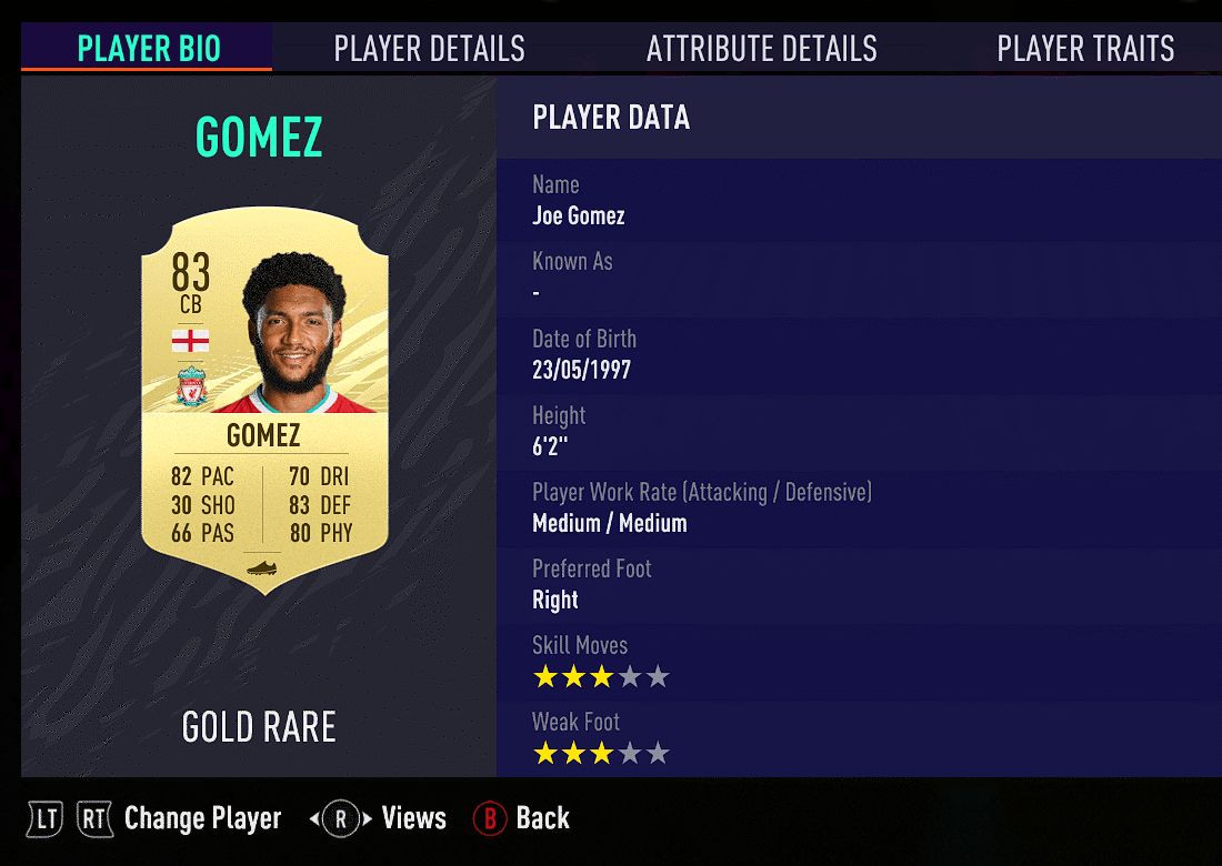 Gomez card
