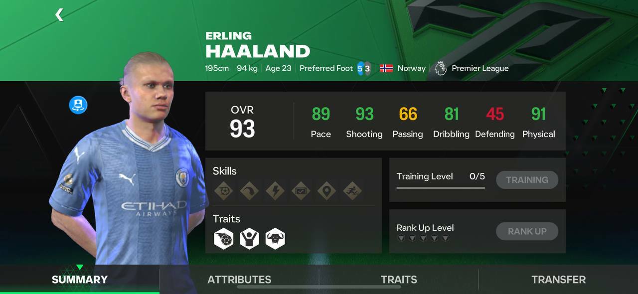 haaland fc mobile