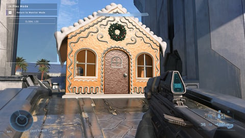 Halo infinite forge gingerbread house