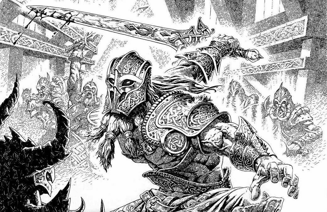 Halvar god of battle ink