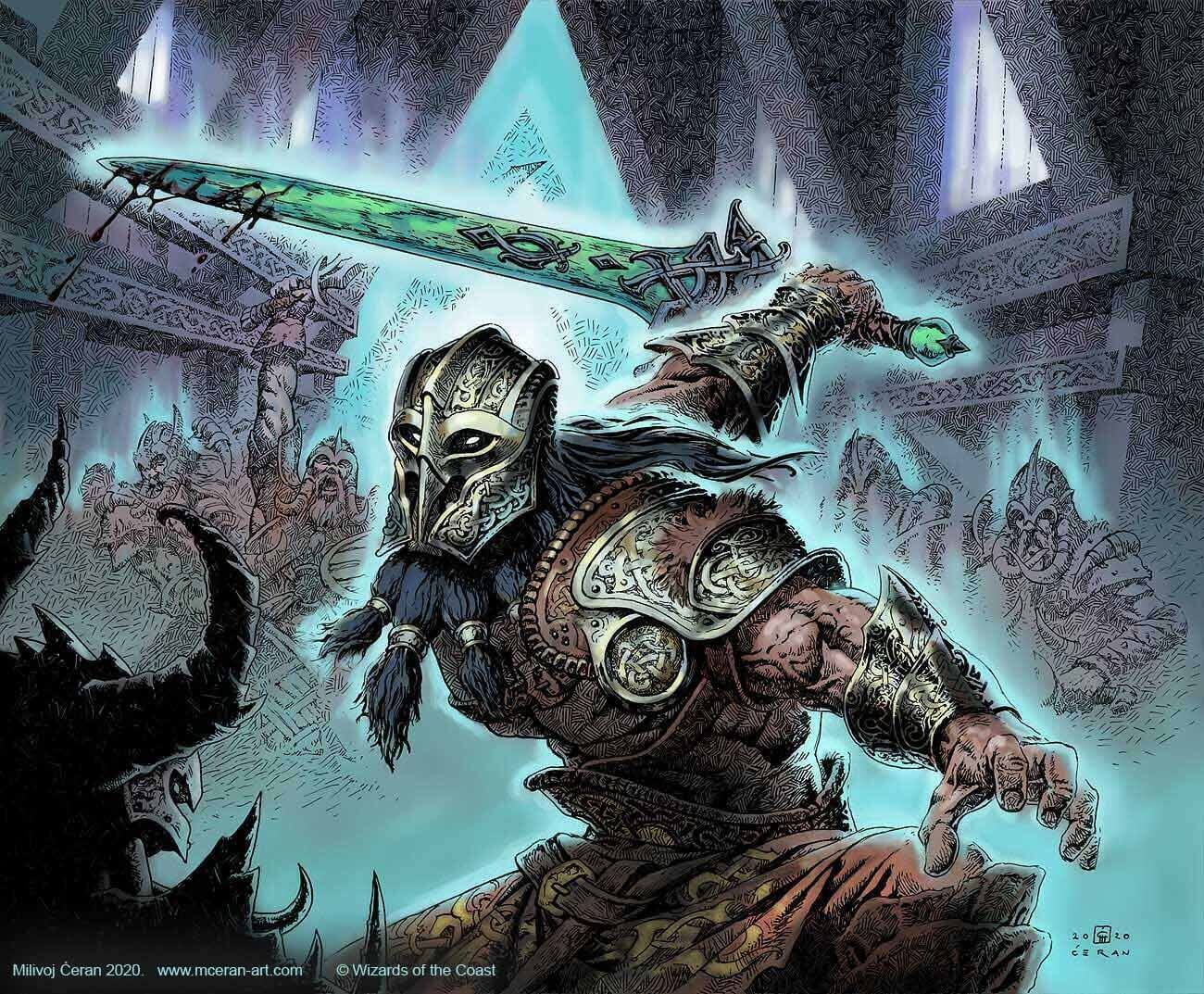Halvar god of battle