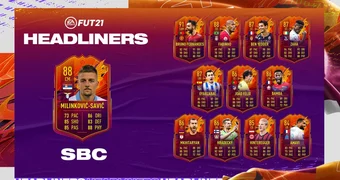 Headliners milinkovic savic sbc