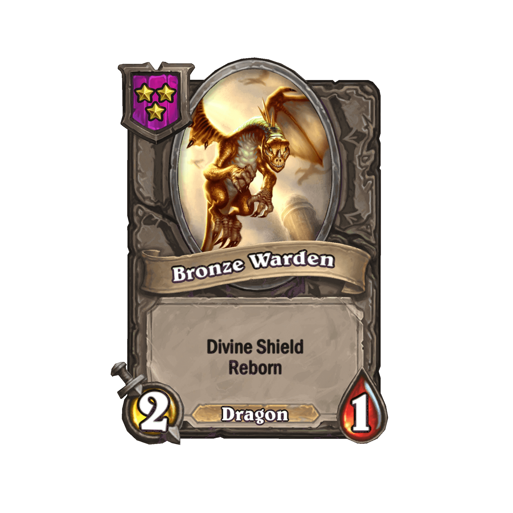 Hearthstone Battlegrounds minion Bronze Warden