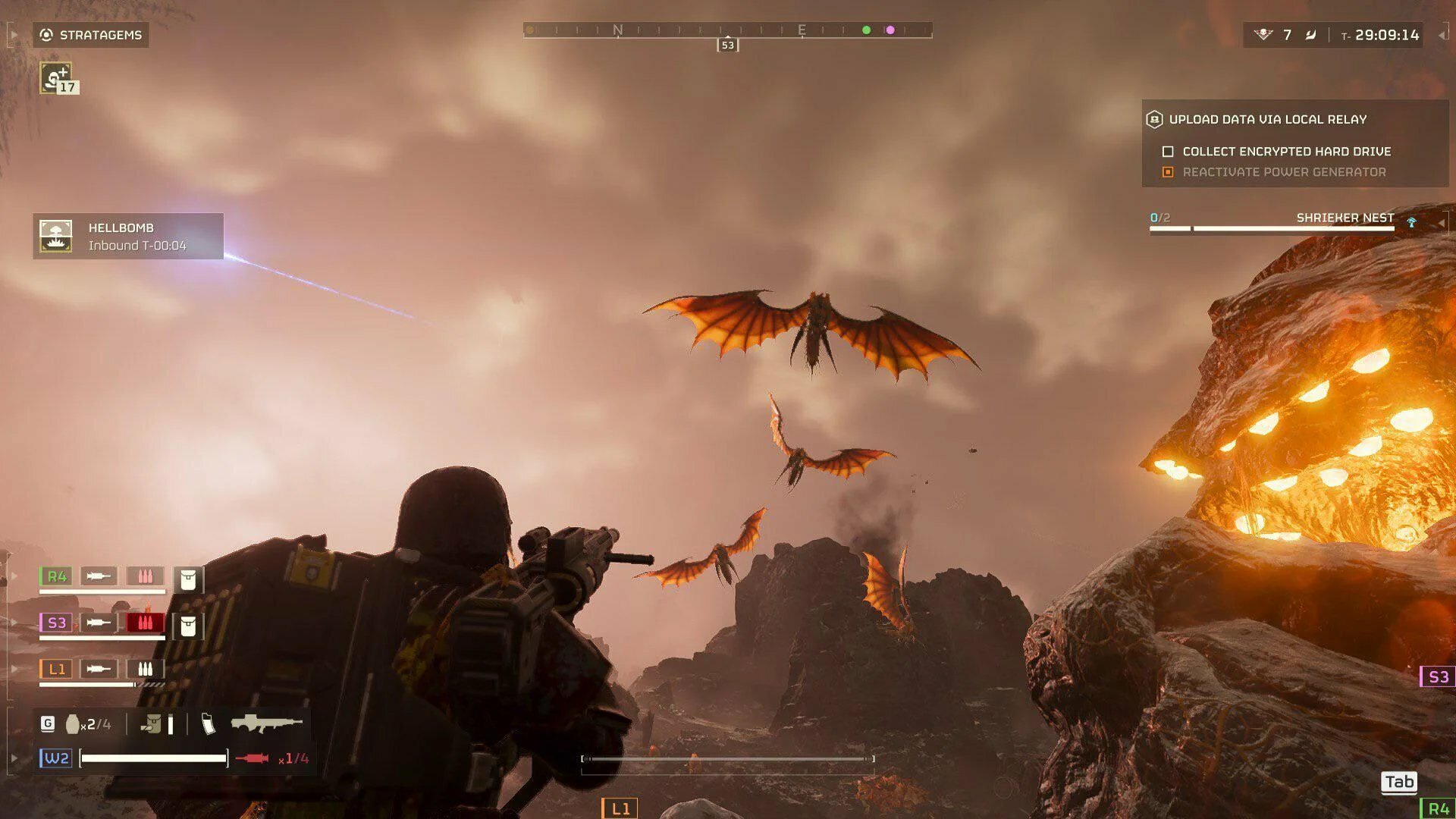 Helldivers 2 beams