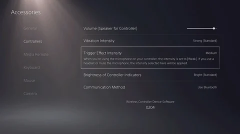 How to change the dualsense vibration intensity haptic feedback intensity on ps5 3 1