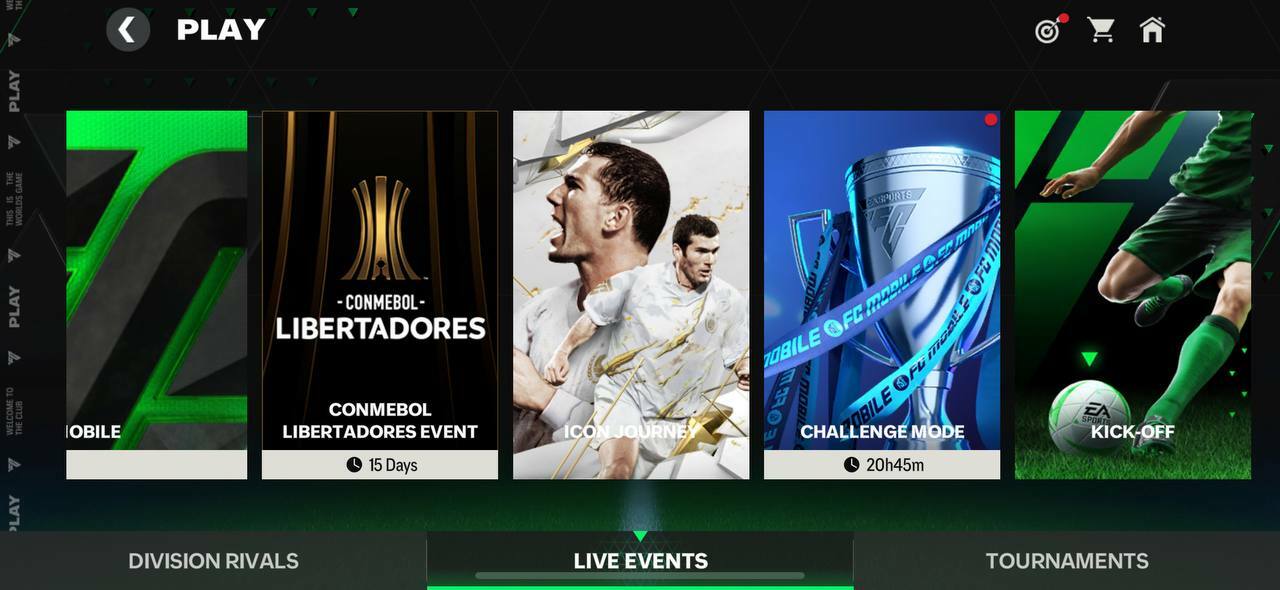 Icon journey event