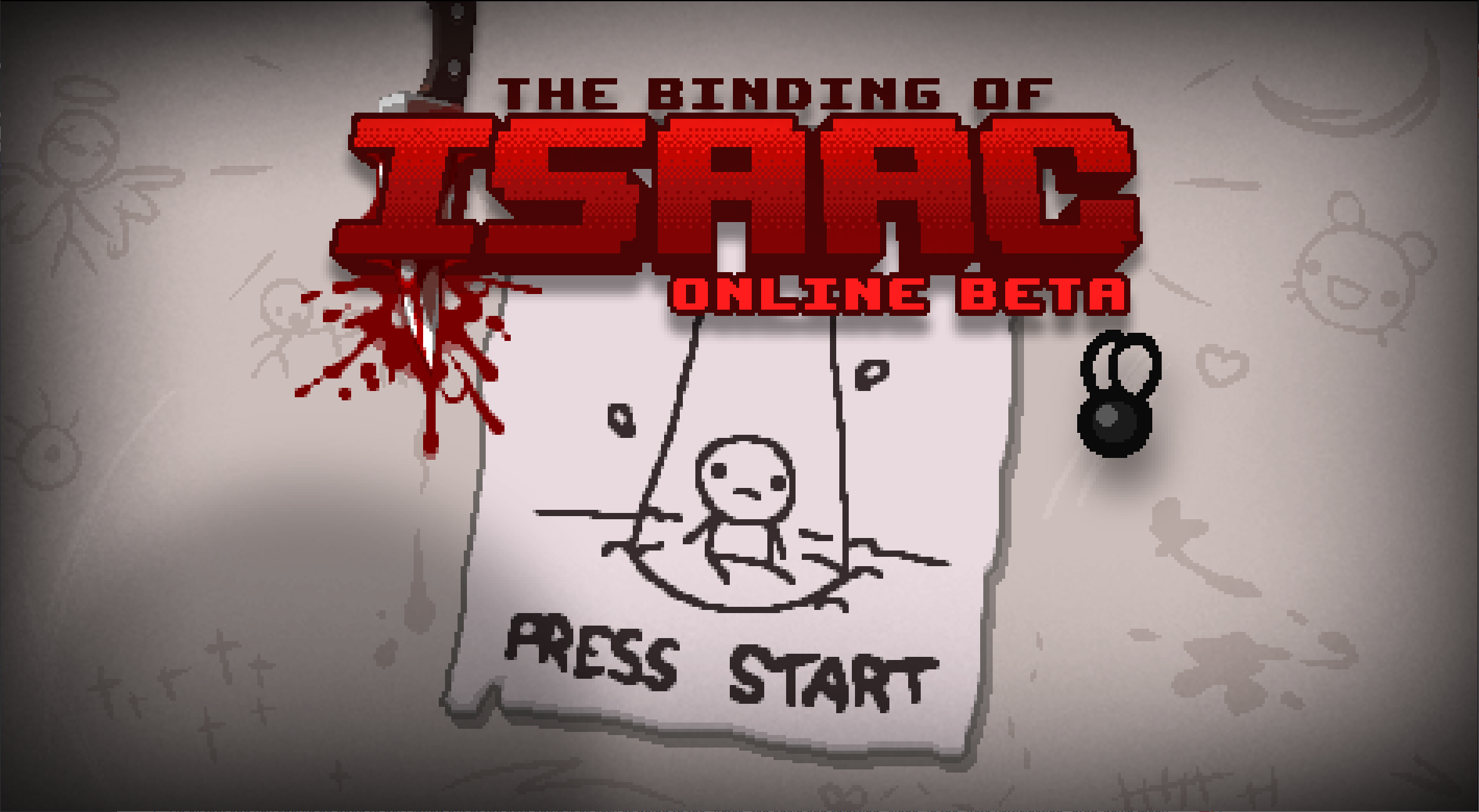 Isaac Online Beta Title screen