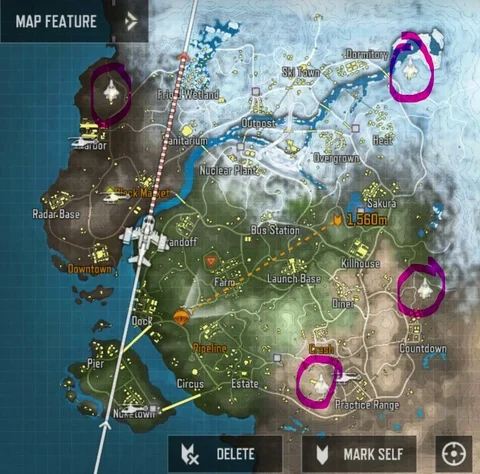 Jackal spawn locations