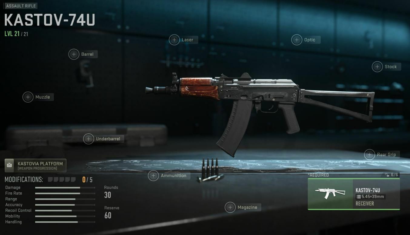 MW2 Assault Rifle Ranking: Kastov 74u