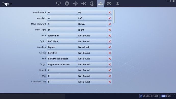 Keybinds