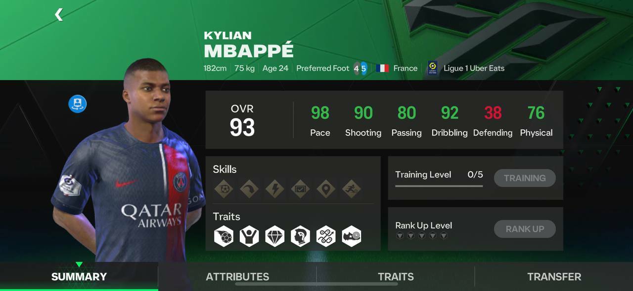 kylian mbappe fc mobile