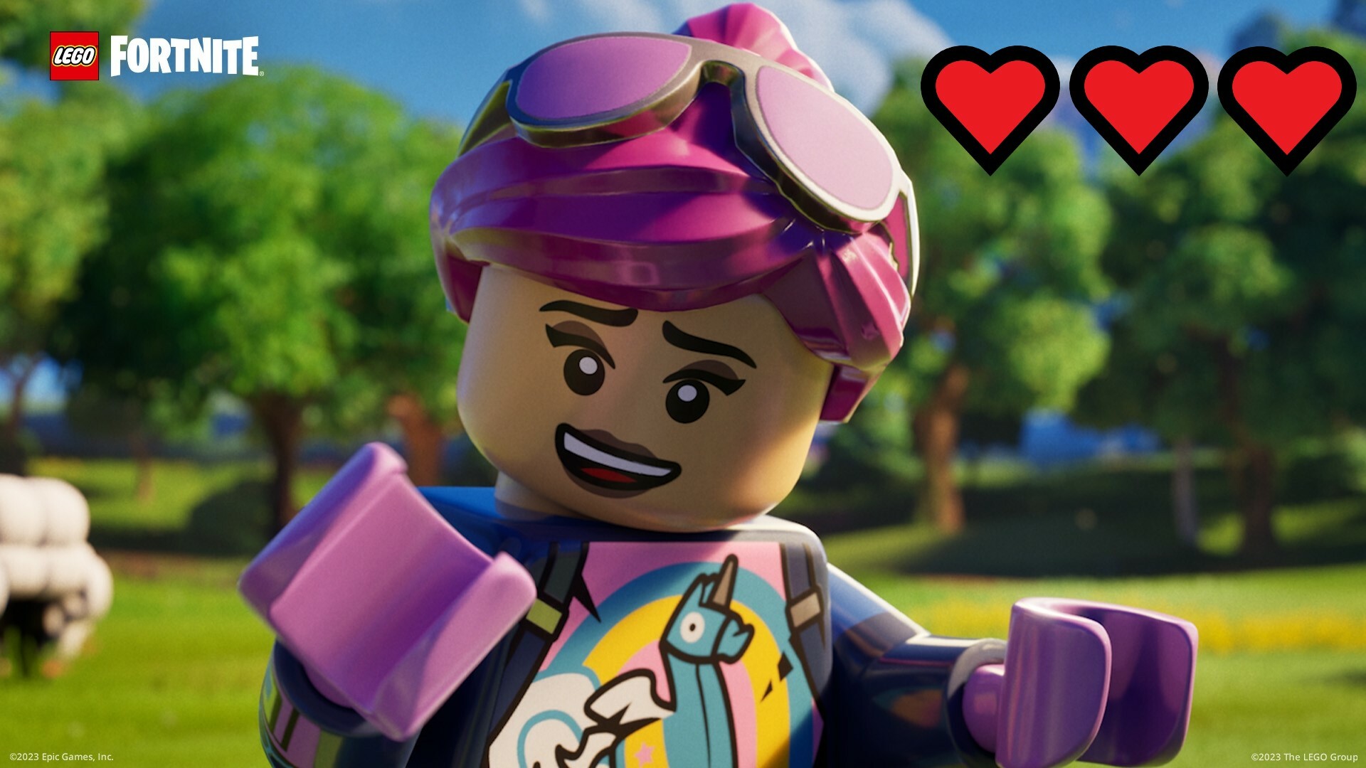 Corazones de Lego Fortnite