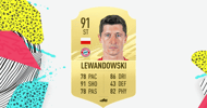 Lewandowski fifa 21 card