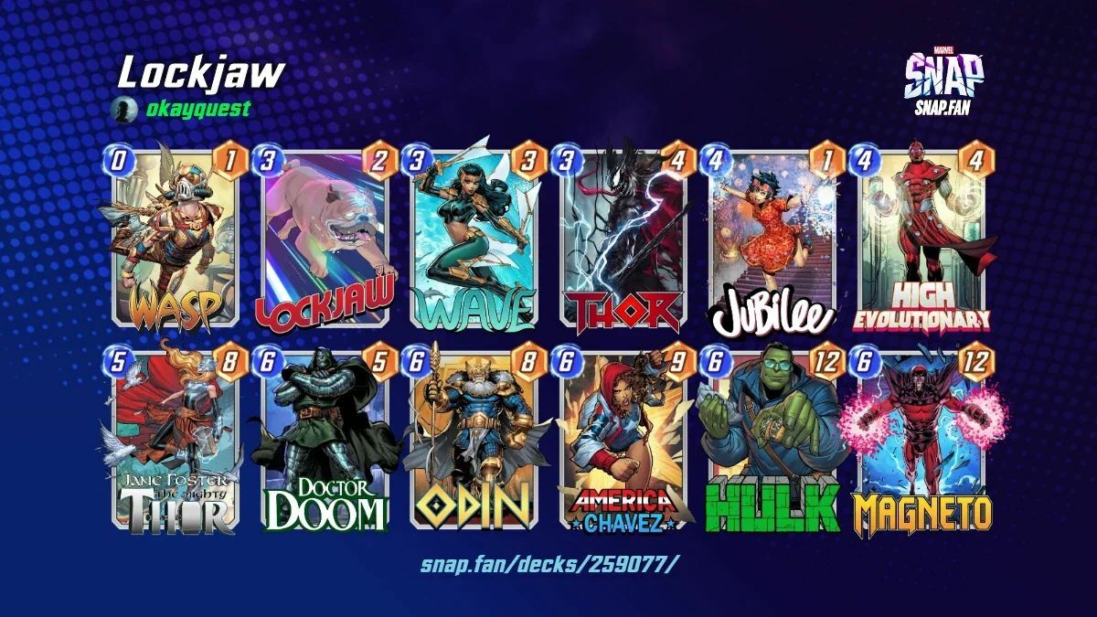 best Marvel Snap decks Lockjaw