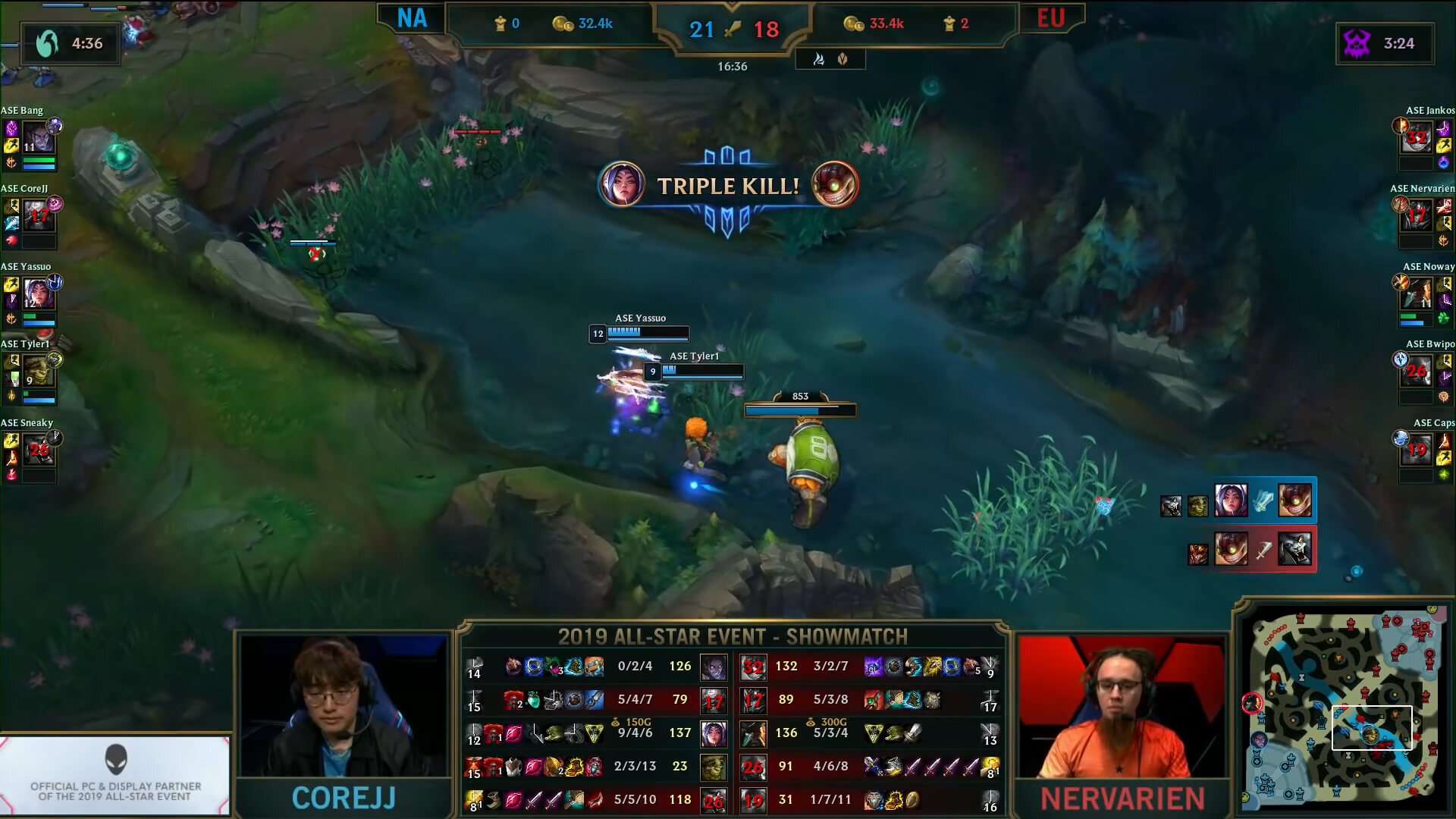 Lol all star 2019 na vs eu highlights