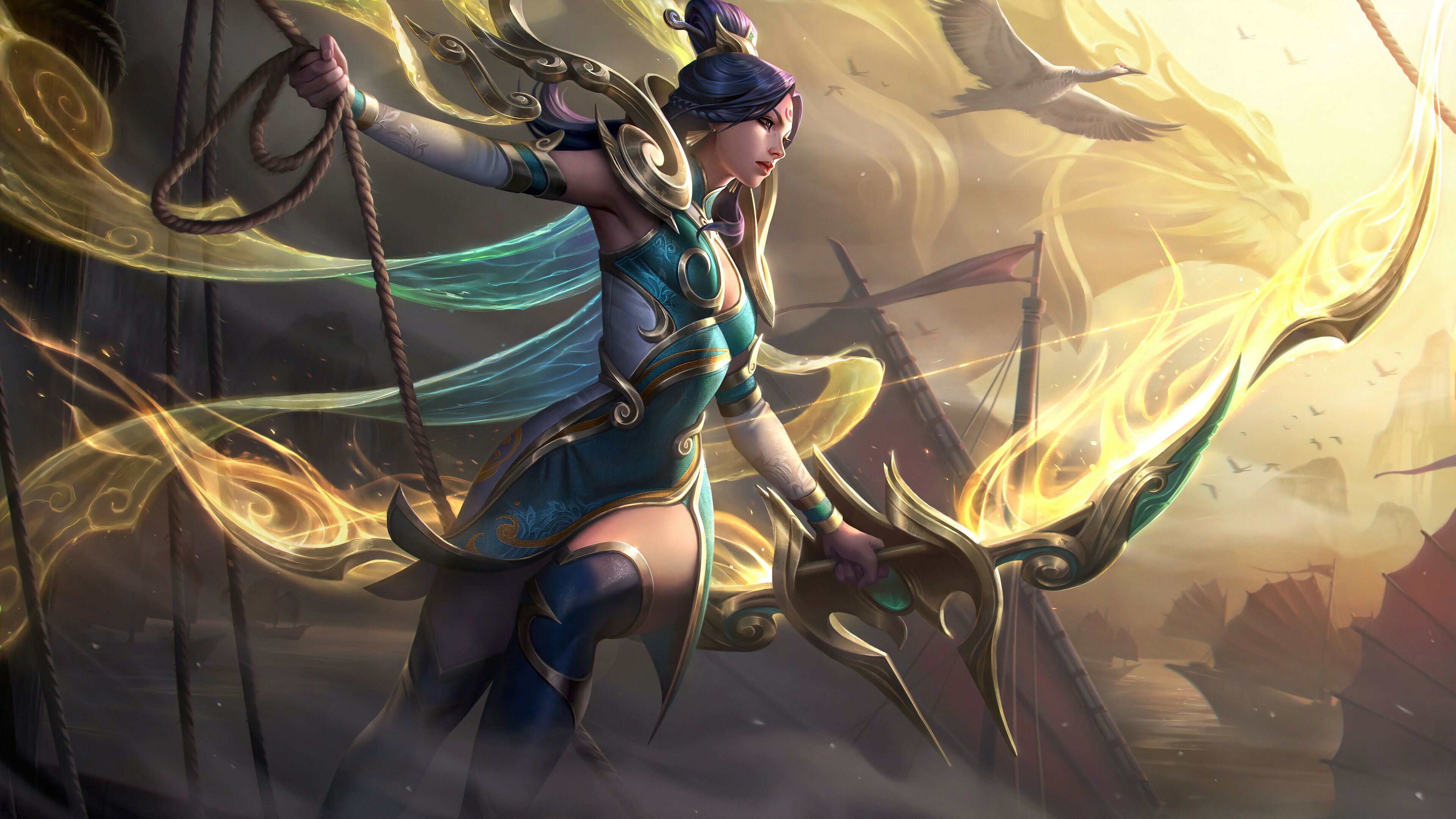 Lunar Empress Ashe Splash Art