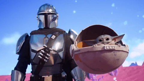 Mando and child fortnite skin