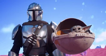 Mando and child fortnite skin