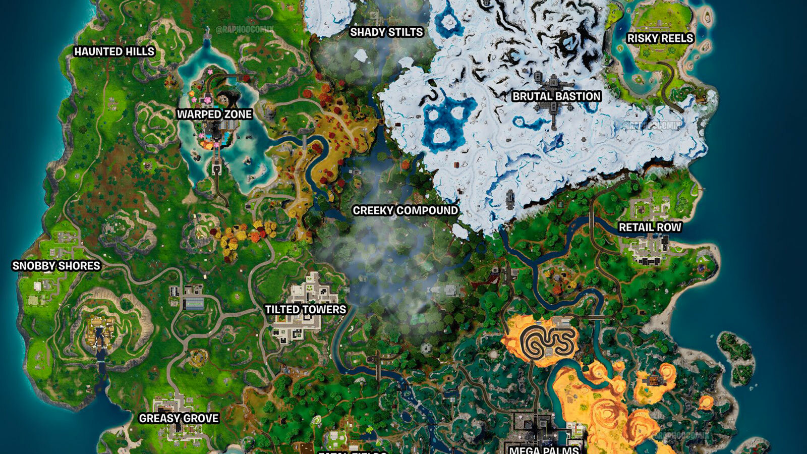 Map concept fortnite chapter 4 season 5 warped