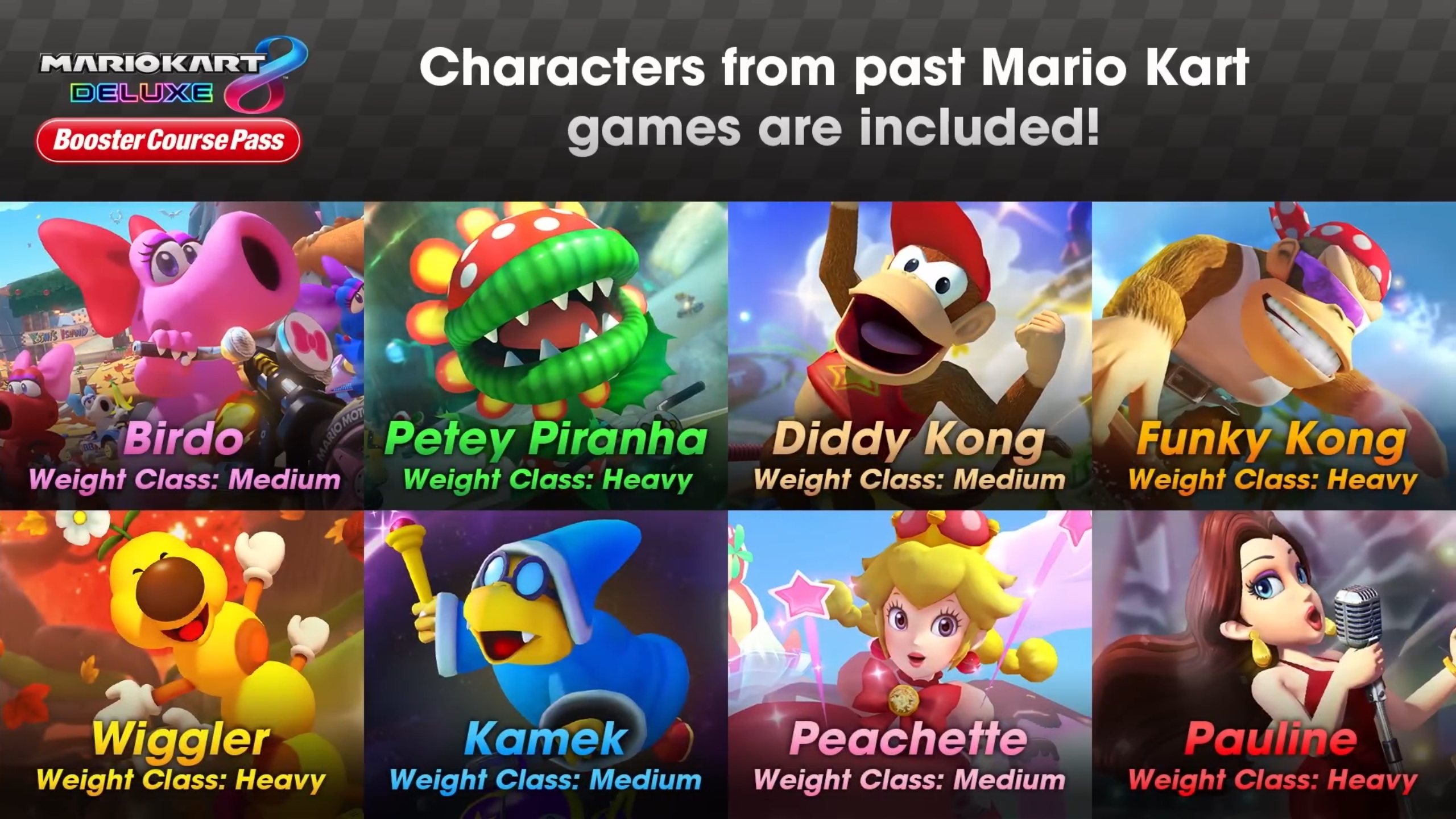 Mario kart 8 deluxe new characters