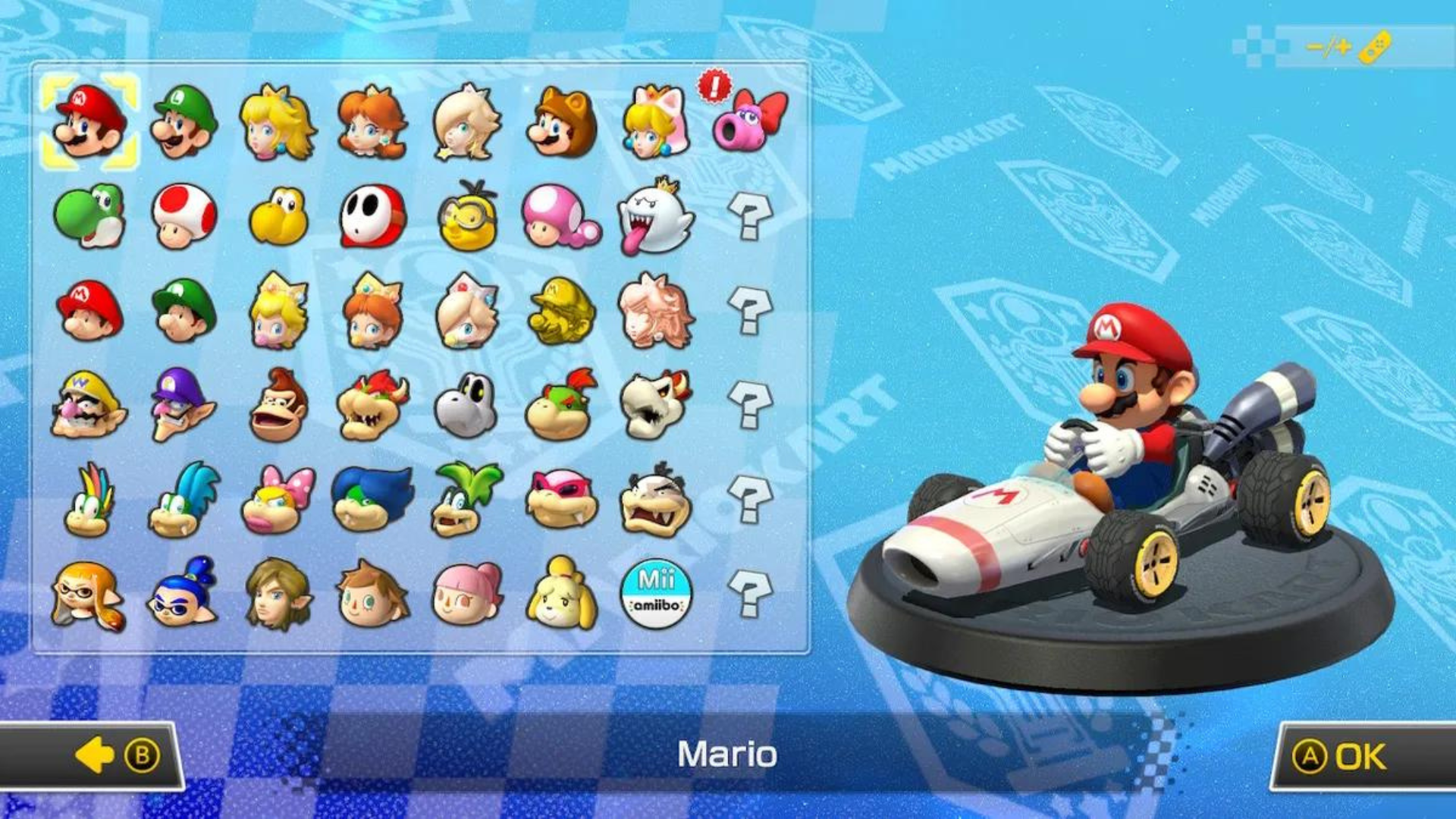 Mario kart 8 Deluxe New Characters