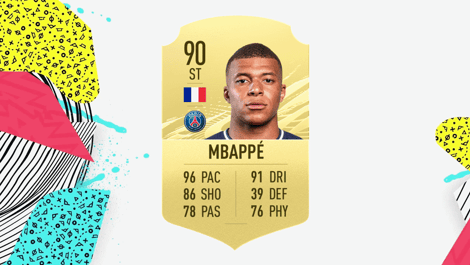 Mbappe fifa 21 card