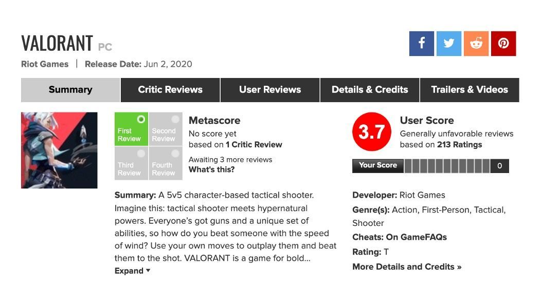Metacritic june 2