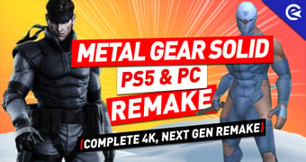 Metal Gear Solid 4K Remake PS5 PC