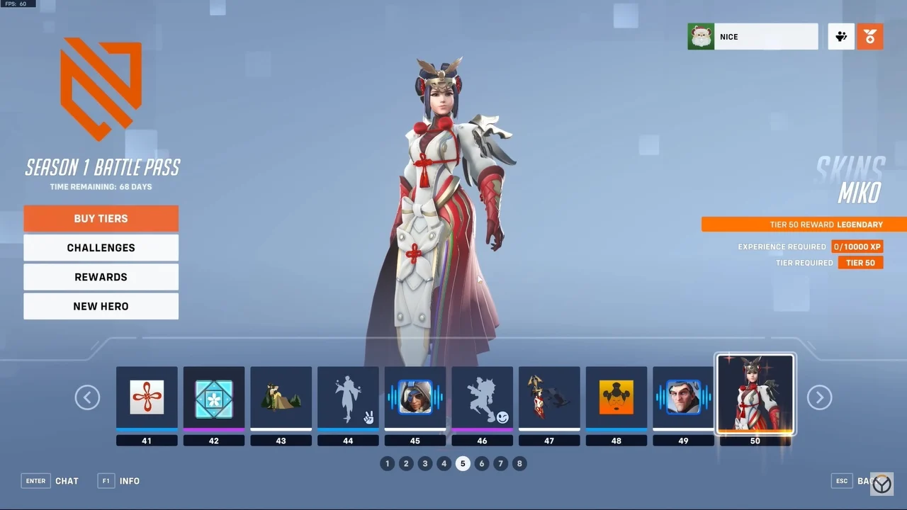 Skin Miko para Mercy